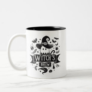 Witch's Brew- Halloween Two-Tone Coffee Mug
