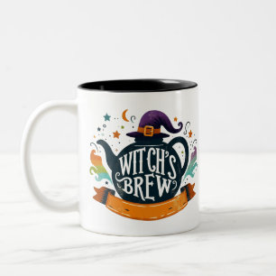 Witch's Brew- Halloween Two-Tone Coffee Mug