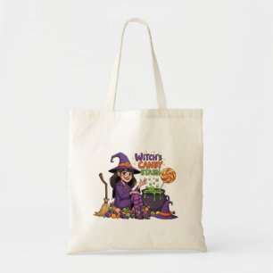 Witch's Candy Stash Halloween Spooky Tote Bag