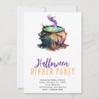 Witch's Cauldron Smoke Halloween Dinner Party