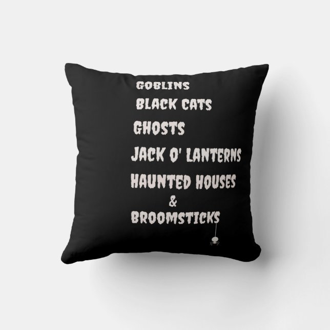 Witch's Fall Favourites Cushion (Back)