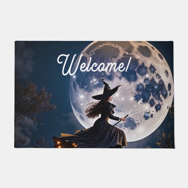 Witch's Flight Welcome Mat (Front)