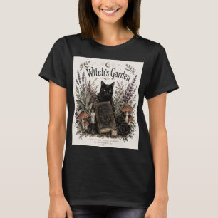 Witch's Garden Halloween Retro T-Shirt