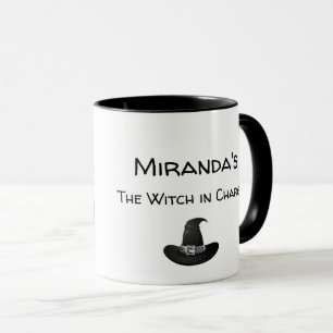 Witch's Kitchen Magic Personalise Name Black Mug