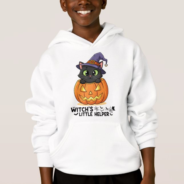 "Witch's Little Helper" Black Cat (Front)
