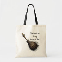 Witch's Pet Broom Candy bag Tote Bag