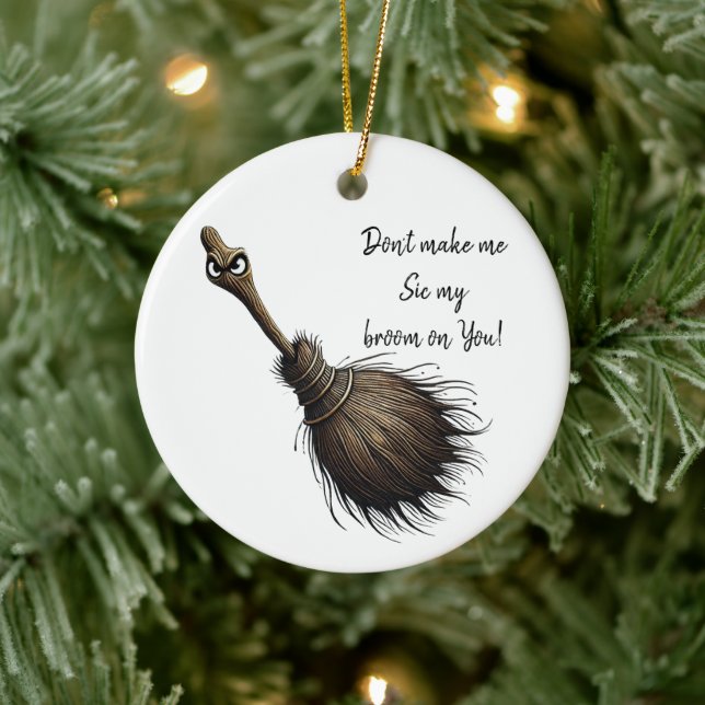 Witch's Pet Broom Ornament (Tree)