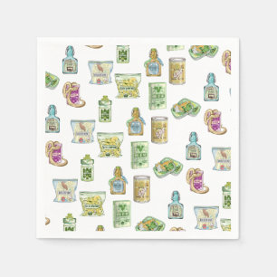 Witch's potion pattern double double napkin