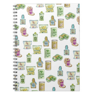 Witch's potion pattern double double  notebook