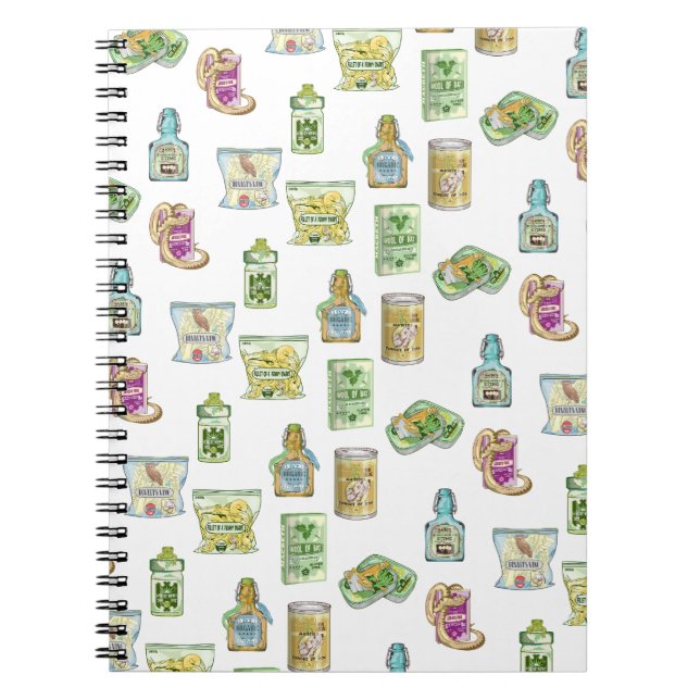 Witch's potion pattern double double  notebook (Front)