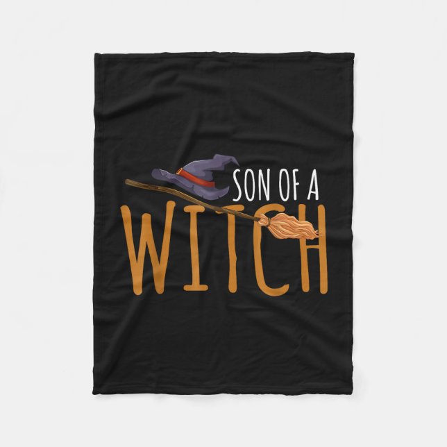 Witch's son halloween hat  fleece blanket (Front)