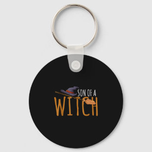 Witch's son halloween hat key ring