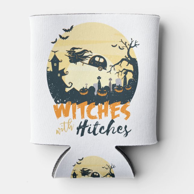 Witchs with Hitches Can Cooler (Front)