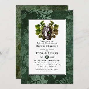 Witchwood Gothic Wedding Rehearsal Dinner Invitation