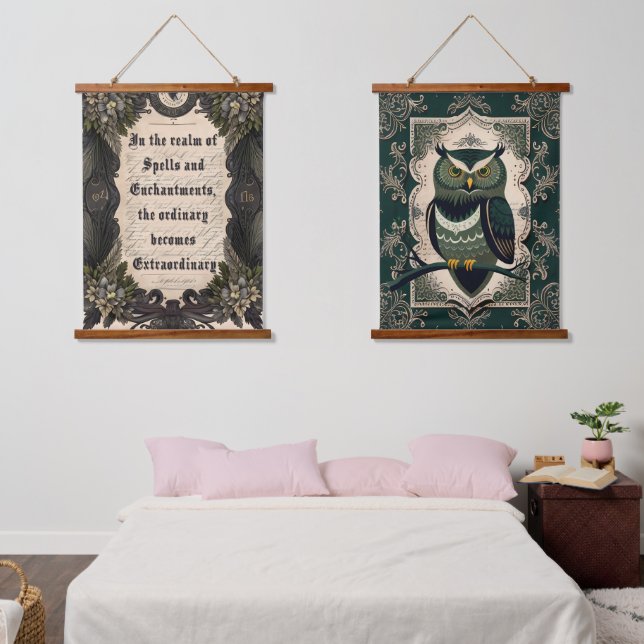 Witchy aesthetic bedroom hanging tapestry (Bedroom)