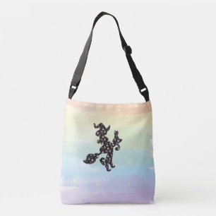 Witchy And Cat, Halloween Mood Crossbody Bag