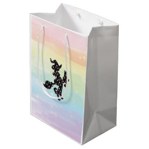 Witchy And Cat, Halloween Mood Medium Gift Bag