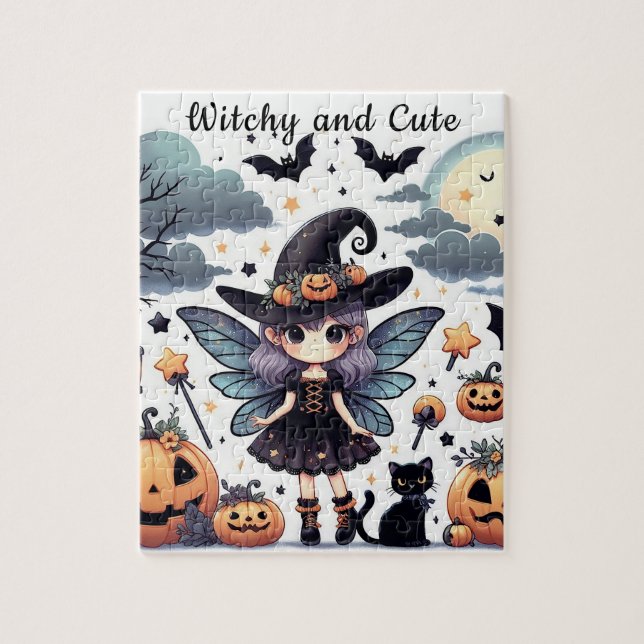 Witchy and Cute (1) Puzzle (Vertical)