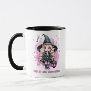 Witchy and Wonderful Cute Witch Halloween Mug
