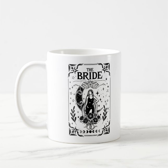 Witchy Bachelorette Bride Coven Gothic Wedding Coffee Mug (Left)