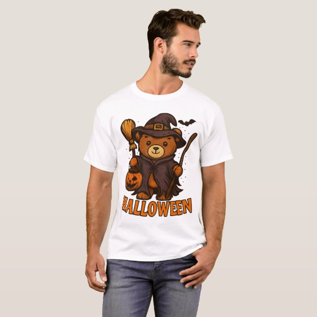 Witchy Bear Halloween Tee🧙‍♀️🧙‍♀️ T-Shirt (Front Full)