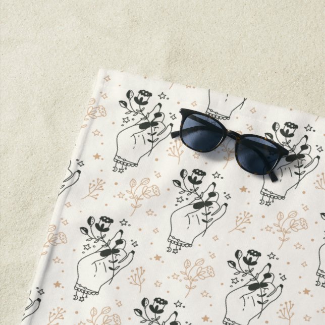 Witchy Bohemian Beach Towel (In Situ)