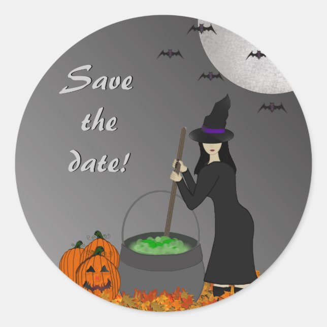 WItchy Brew Halloween Stickers (Front)