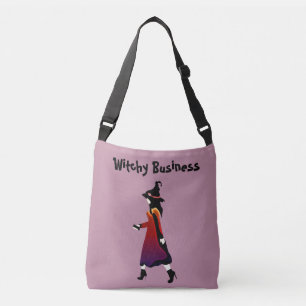 Witchy Business Modern Personalised Dusky Pink Crossbody Bag