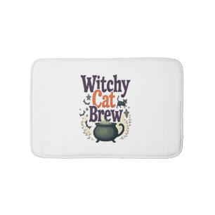 Witchy Cat Brew Bath Mat