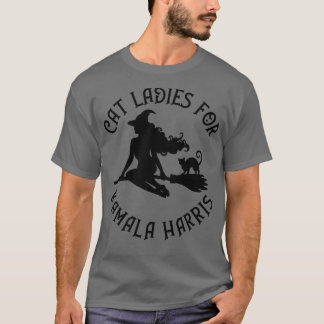 Witchy Cat Ladies for Kamala  Wiccaan Pagan Cheeky T-Shirt