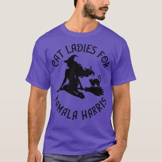 Witchy Cat Ladies for Kamala  Wiccaan Pagan Cheeky T-Shirt