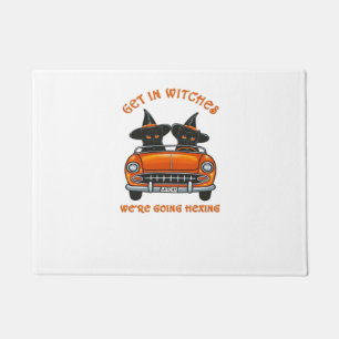 Witchy Cats Going Hexing Oversized T-Shirt Doormat
