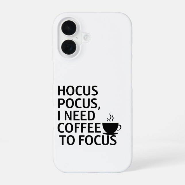 Witchy Coffee Halloween Phone Case (Back)