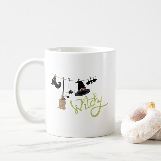 Witchy Coffee Mug (With Donut)