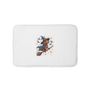 Witchy Dachshund Delight Bath Mat