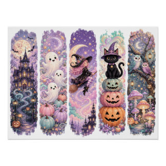 Witchy decor, Spooky Halloween Poster