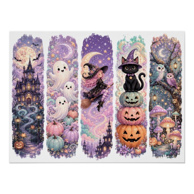 Witchy decor, Spooky Halloween Poster (Front)