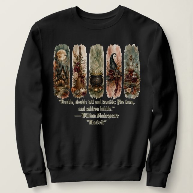 Witchy decor, Spooky Halloween Sweatshirt (Design Front)