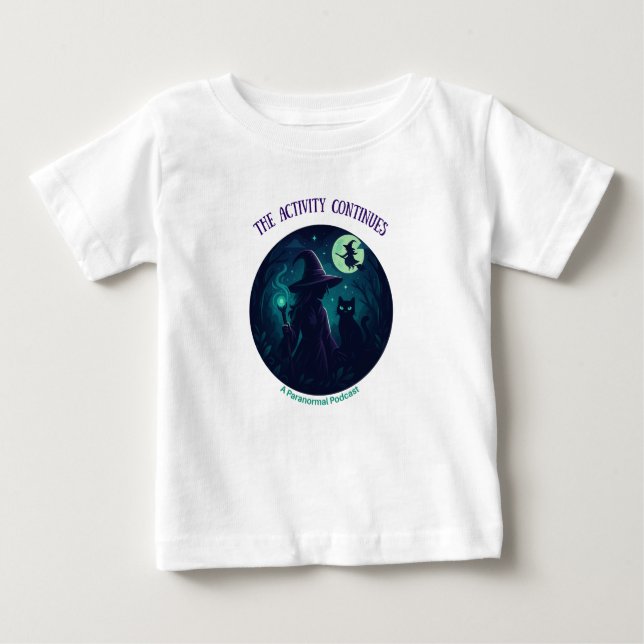 Witchy design on light kids clothes baby T-Shirt (Front)