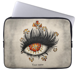 Witchy Eye Gothic Horror Art Laptop Sleeve