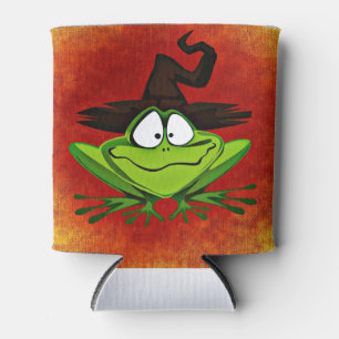 Witchy Frog Can Cooler