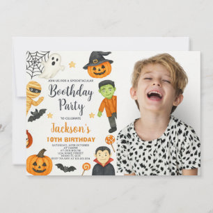 Witchy Fun Kids Halloween Birthday Invitation