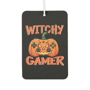 Witchy Gamer Halloween Car Air Freshener