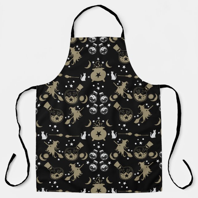 Witchy Gift Decor And Party Apron (Front)