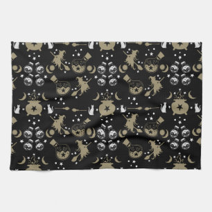 Witchy Gift Decor And Party Tea Towel