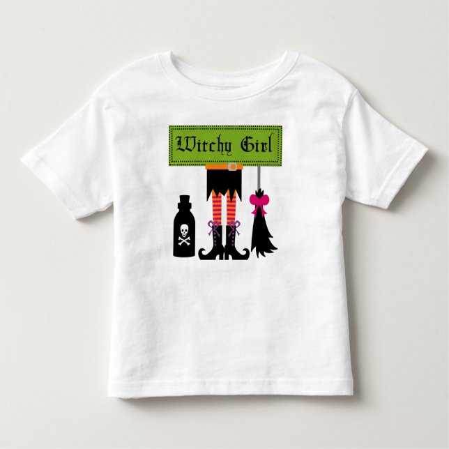 Witchy Girl Halloween T-shirts and Gifts (Front)