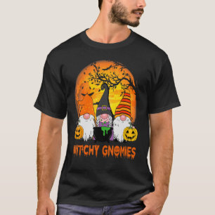 Witchy Gnomies Gnome Halloween Matching Costume T-Shirt