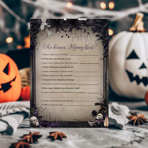 Witchy Gothic Halloween Who knows Mummy Best Game
