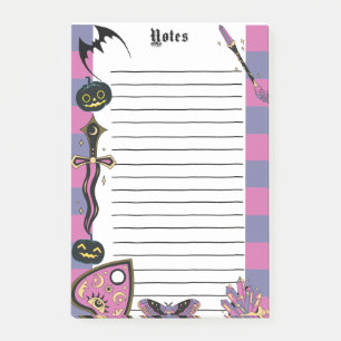 Witchy Gothic Spooky Notepad Halloween Memo Pad