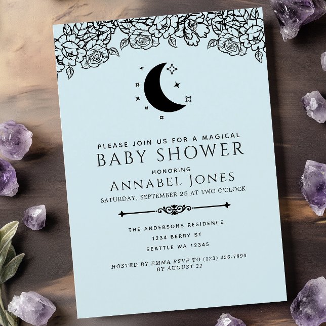Witchy Gothic Tarot Card Boy Baby Shower (Creator Uploaded)